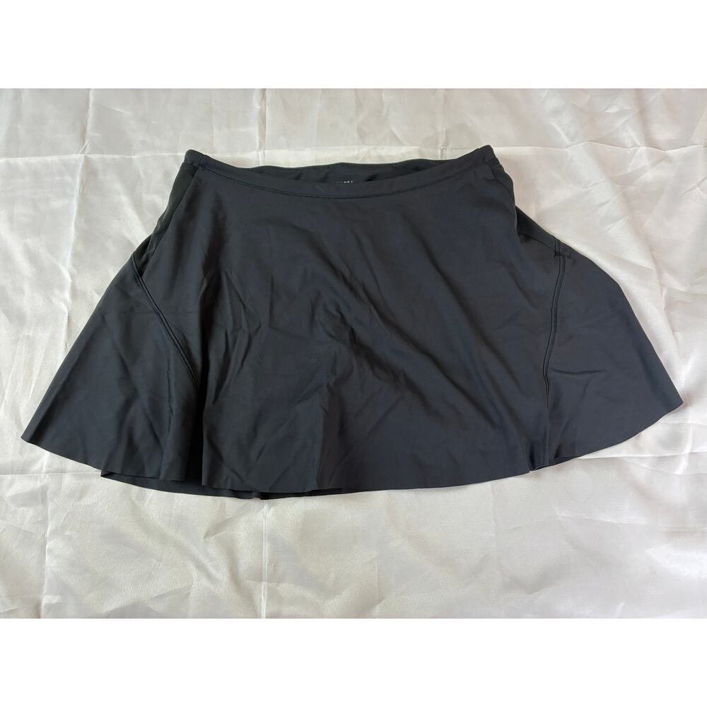Athleta Womens M Match Point Skort Black High Rise Tennis Golf Built In Shorts